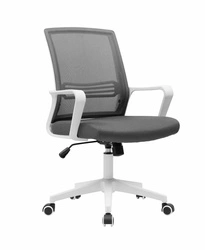 Kancelářská židle Nuvia šedá ergonomická otočná k psacímu stolu Intesi