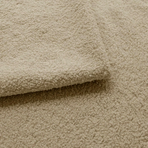 Rohová rozkládací pohovka Hobro levá béžová moderní s úložným prostorem do obýváku Intesi