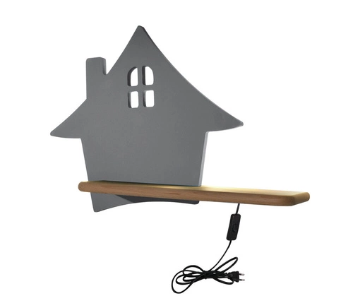 Nástěnné svítidlo 4W LED 4000K kl iq kids s drátem šedá