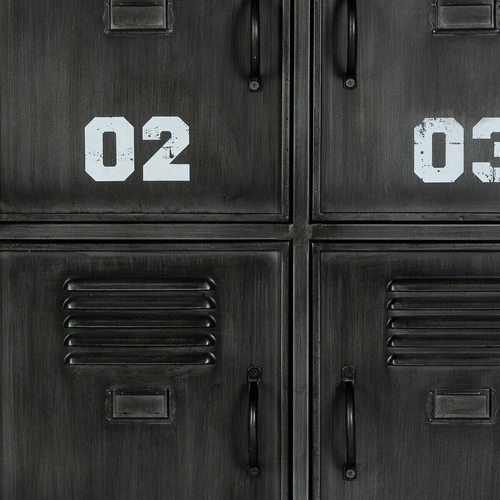 Industriální kovová komoda Sevin černá na kolečkách 90 cm Atmosphera do obýváku nebo ložnice