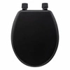 Černé duroplastové WC sedátko Kohl pro moderní toaletu