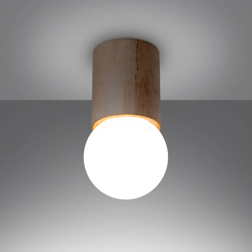 Dřevěné stropní svítidlo BOOMO 12 moderní do obýváku a ložnice Sollux Lighting