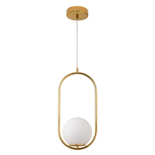 Závěsné svítidlo COSTA SOLO zlaté skleněné do obýváku a jídelny moderní 40 cm