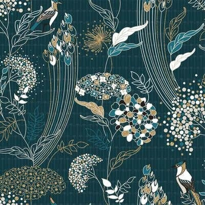 Ložní souprava Art Déco 240x220 cm modrá