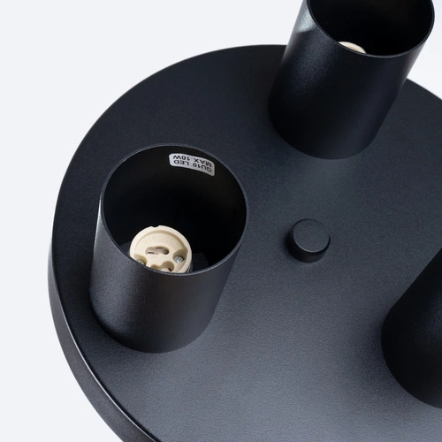 Moderní stropní svítidlo LAGOS 3P černé do obýváku a ložnice SOLLUX LIGHTING