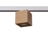 Stropní svítidlo QUAD přírodní dřevo GU10 3000K 7W 510lm #W