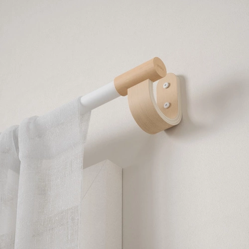Závěsná tyč Bellwood 107–305 cm přírodní/bílá outlet