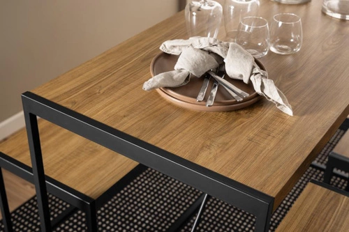 židle barováBahamský set barový stůl a y rustikální dubové dřevo