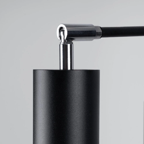 Moderní lustr LEMMI 6 černý kovový do obýváku a jídelny svítí dolů SOLLUX