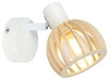 Nástěnná lampa Atarri 1x25W E14 bílá+dřevo