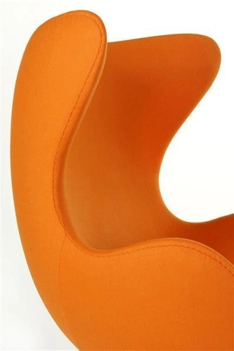 Otočná houpací křeslo ušák Jajo oranžový kašmír moderní glamour do obýváku