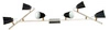 Stropní svítidlo Senso strip 6x40W G9