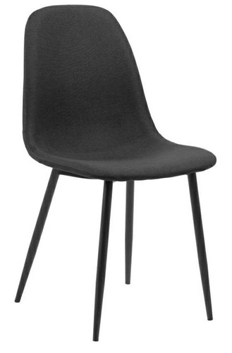 Čalouněná jídelní židle Celia černá moderní skandinávský styl Actona