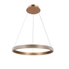 Závěsná lampa Hashim 60cm zlatá 34W LED čiré krystaly
