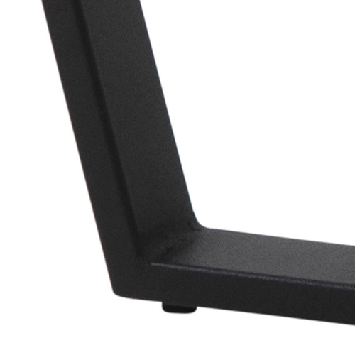 Kulatý černý konferenční stolek Amble moderní kovový do obýváku 77 cm Actona