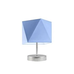 Noční lampička PASADENA moderní s modrým stínidlem do ložnice a obýváku LYSNE 30 cm