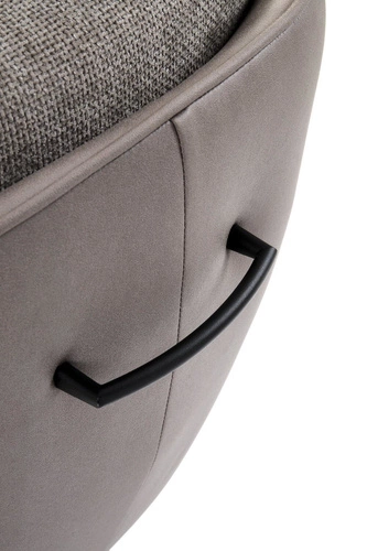 Otočná židle Arleth Intesi čalouněná šedá s područkami do kanceláře a obýváku