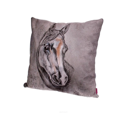 Sametový dekorační polštář LORD 40x40 antialergenní šedý do obýváku a ložnice