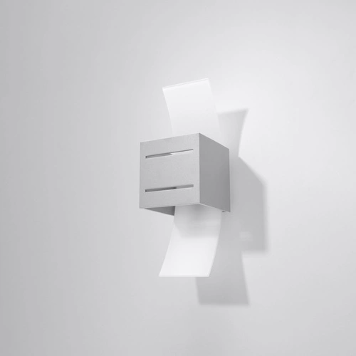 Moderní šedé nástěnné svítidlo LORETO Sollux do obýváku, ložnice nebo nad zrcadlo 30 cm