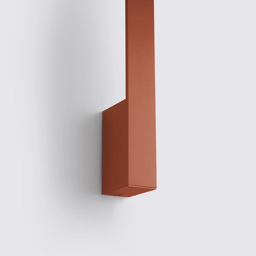 Nástěnné LED svítidlo LAHTI 50 moderní červené hliníkové do obývacího pokoje a ložnice Thoro