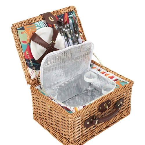 Exotický piknikový koš pro 4 osoby s příslušenstvím