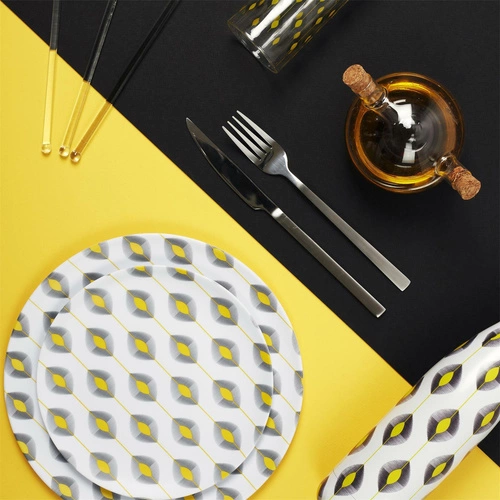 Sada jídelních příborů Onyx Intesi stříbrné nerez moderní 16 dílů