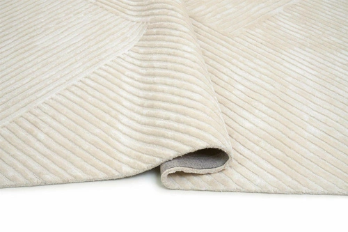 Moderní koberec do obývacího pokoje a ložnice Sierra Ivory 200x300 béžový viskóza ručně tkaný Carpet Decor