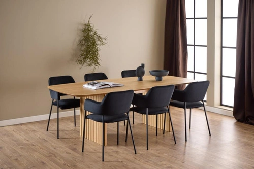 Jídelní stůl Christo 220x105 lakovaný dub moderní skandinávský