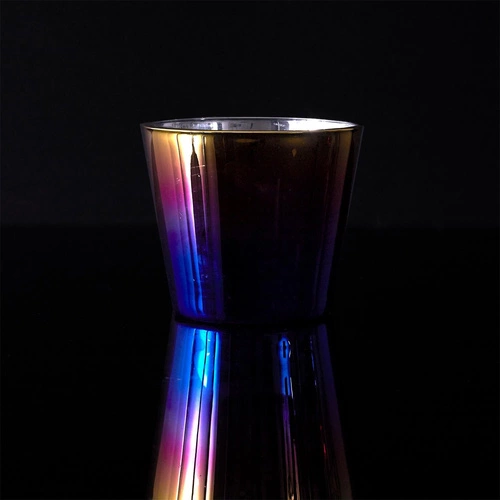 Opalizující vonná svíčka Intesi do obýváku a ložnice ve skle moderní multicolor