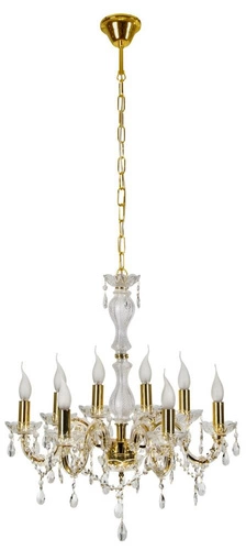 Závěsná lampa Maria teresa 8x40W E14 zlatá