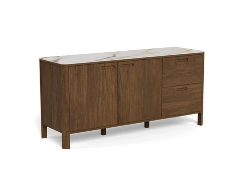 Komoda Southampton 160 cm moderní s zásuvkami kouřový dub do obývacího pokoje