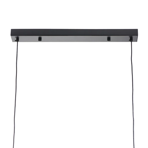 Závěsné svítidlo ORION LONG-90 černé LED se skleněnými koulemi nad stůl do obýváku 90 cm