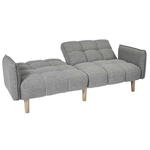 Rozkládací pohovka s funkcí spaní Sara šedá skandinávská do obýváku a studentského pokoje Intesi