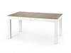 Rozkládací jídelní stůl Bryz 160–300 cm moderní dub sonoma s bílými nohami Intesi