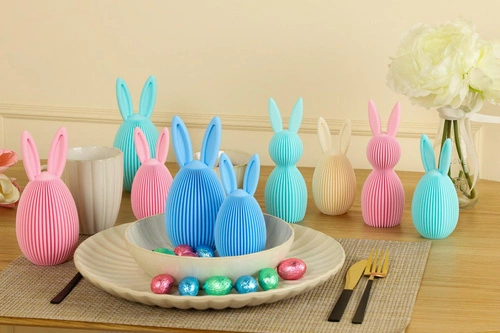 Sada 2 velikonočních tyrkysových vajíček Intesi dekorace na stůl nebo okenní parapet