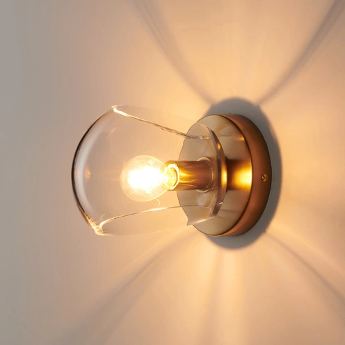 Nástěnné svítidlo COSMIC Step into Design moderní zlaté skleněné 15 cm do obýváku