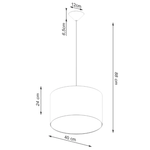 Závěsné svítidlo NOVA 40 černé, nastavitelné, minimalistické do obýváku a jídelny