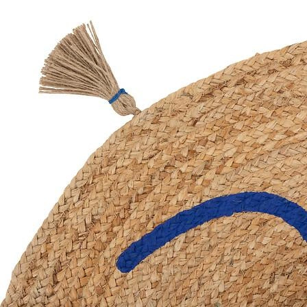 Kulatý jutový koberec boho Soleya 78 cm s bambulkami do ložnice a dětského pokoje Atmosphera