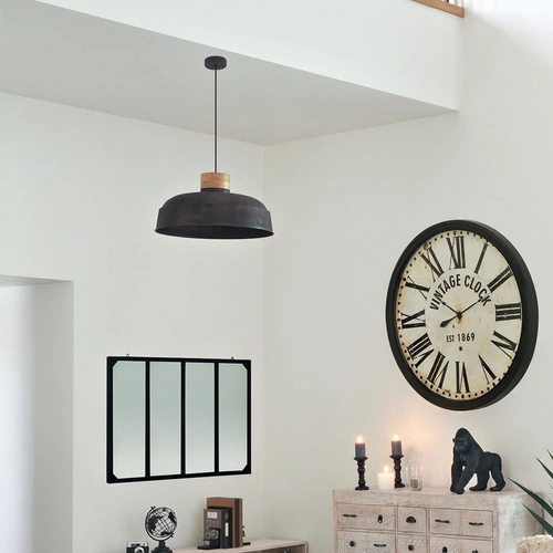 Závěsné svítidlo Prao hnědé kovové nastavitelné do obývacího pokoje a jídelny Atmosphera 57 cm