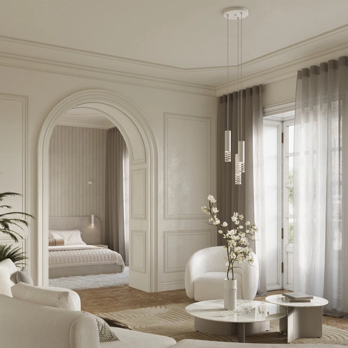 Nástěnné svítidlo LAMI bílé moderní kovové do obýváku a ložnice SOLLUX LIGHTING