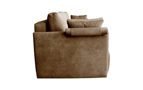 Mondel rozkládací třímístná pohovka z manšestru béžová s úložným prostorem a funkcí spaní do obýváku