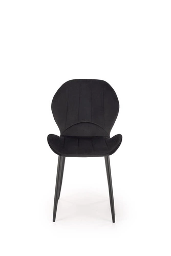 Čalouněná sametová židle Griviza černá do jídelny a obývacího pokoje moderní Intesi