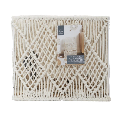 Sada 3 košů BOHO