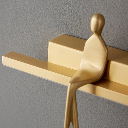 Nástěnné LED světlo AMICI zlaté moderní 31 cm do obýváku a ložnice Step into Design