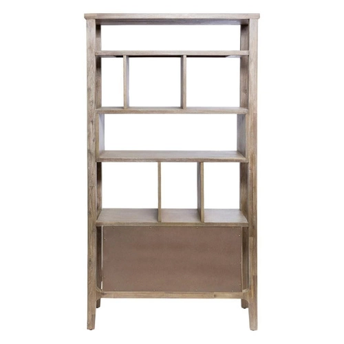 Knihovna Banila dřevěná akácie bělená s komodou do obývacího pokoje Atmosphera