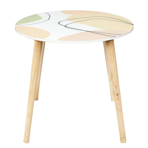 Sada dvou kulatých konferenčních stolků Arty pastelový skandinávský do obýváku Intesi