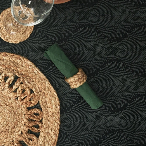 Sada 4 jutových kroužků na ubrousky