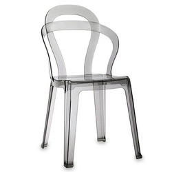 Jídelní a zahradní židle Titi SCAB Design průhledná kouřová stohovatelná polykarbonát glamour