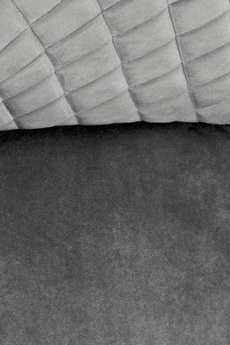 Barová židle Roxie sametová šedá otočná s opěrkou a područkami, výškově nastavitelná do kuchyně