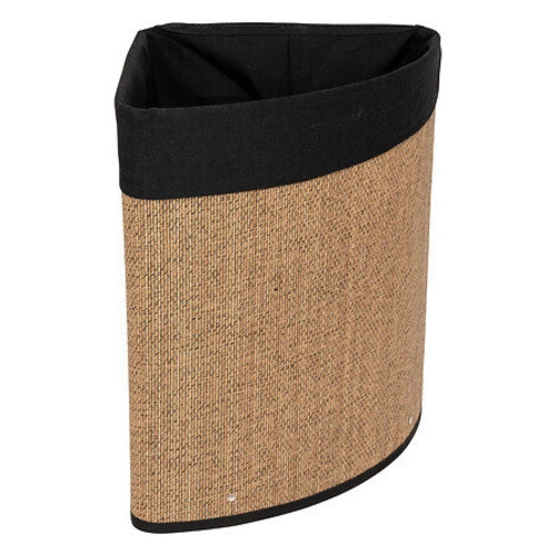 Bambusový rohový koš na prádlo do koupelny 48 l skandinávský styl